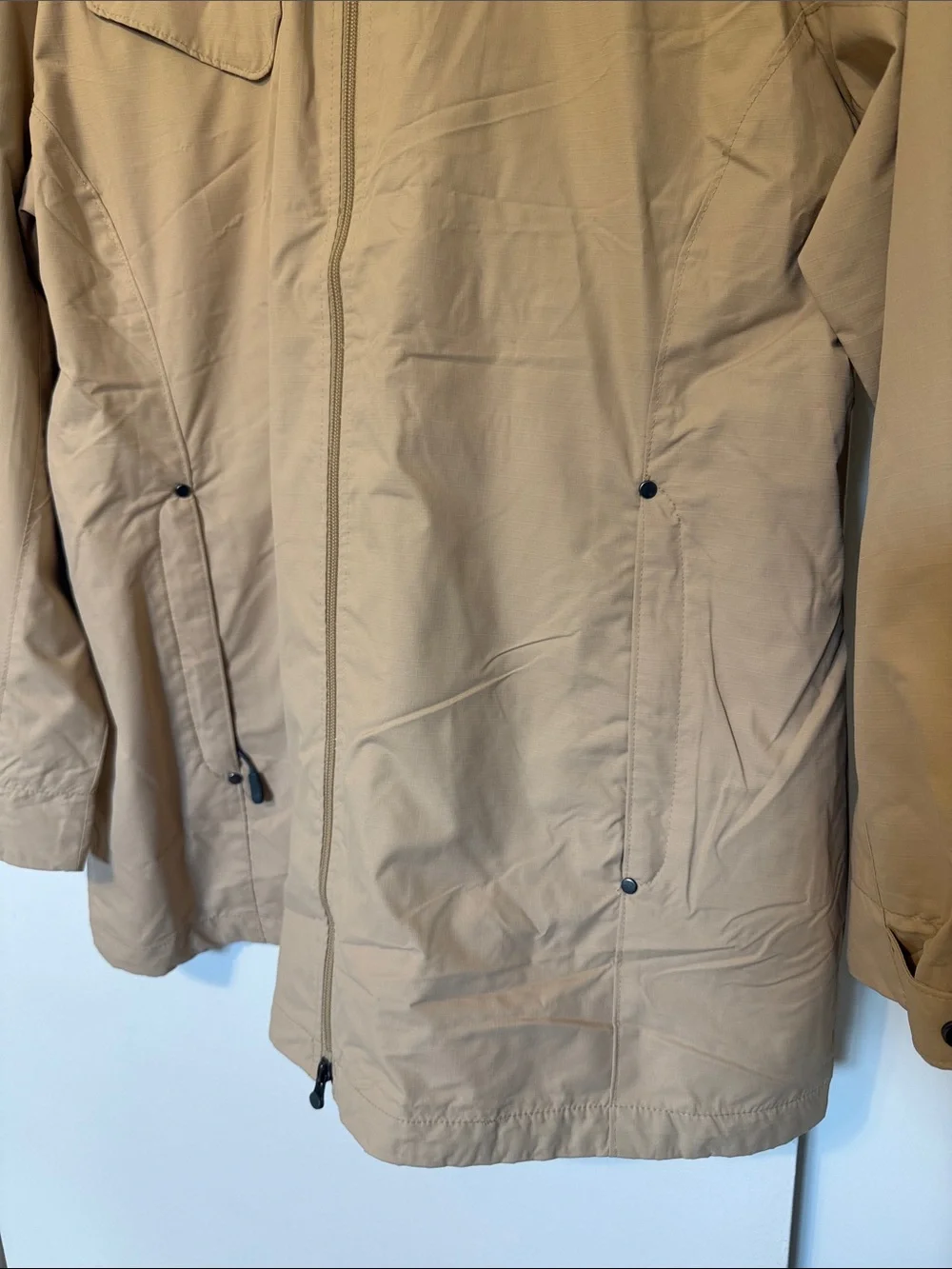 North End Ladies Jacket Full Zip Mesh Lined Collar Tan Neutral XXL Classic